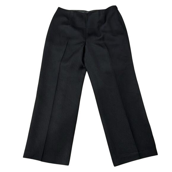 NWT Talbots Women's Silk & Wool Blend Wide Leg Pant Black Size 14 - Picture 1 of 11